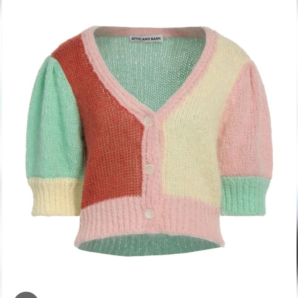 Attic And Barn Nwt Wool Blend Multicolor Women's Sweater Suze Xs